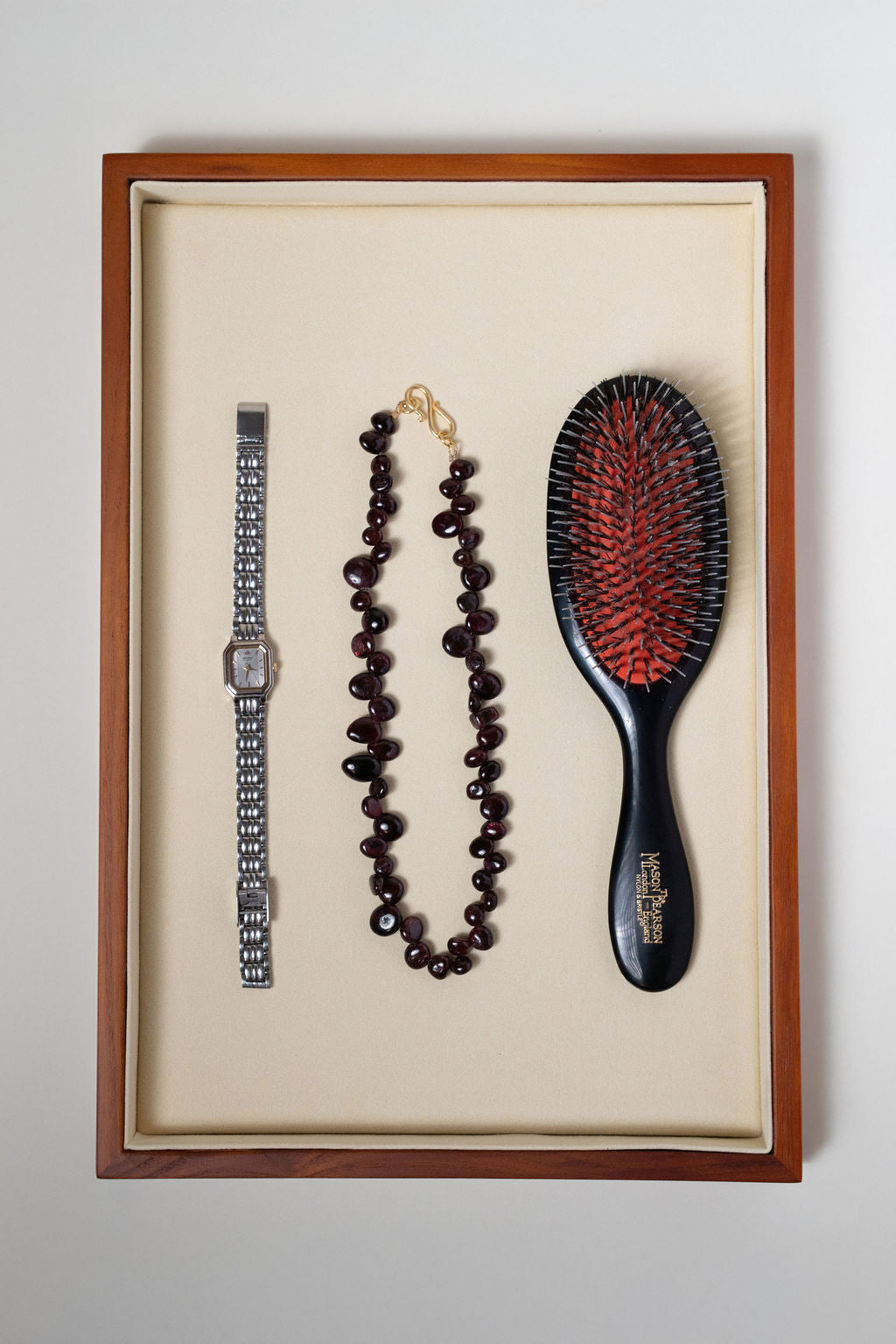 Garnet Pebble Necklace