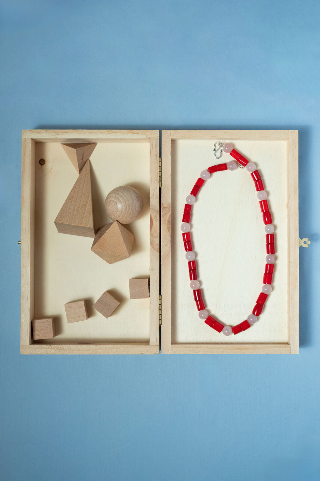 Quartz & Coral Necklace