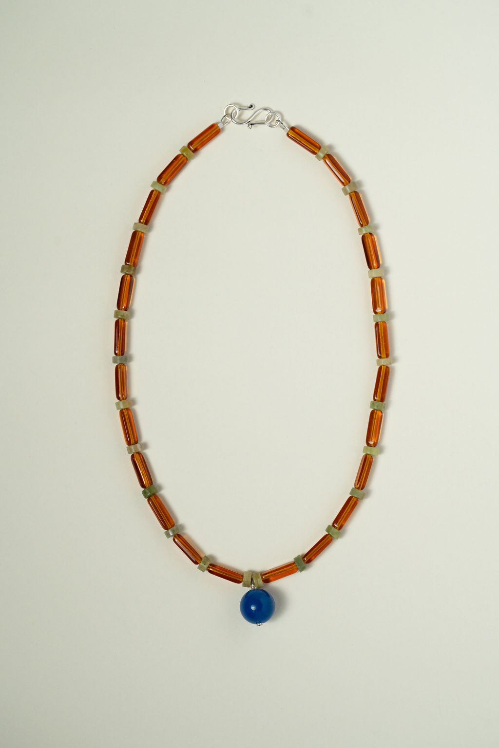 Czech glass & Lapis Necklace