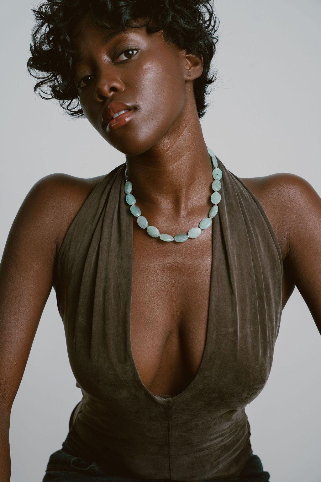 Oval Jade Necklace