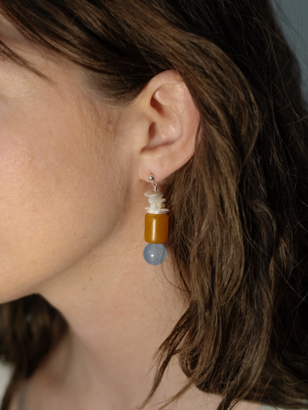 Pearl & Jade Drop Earrings