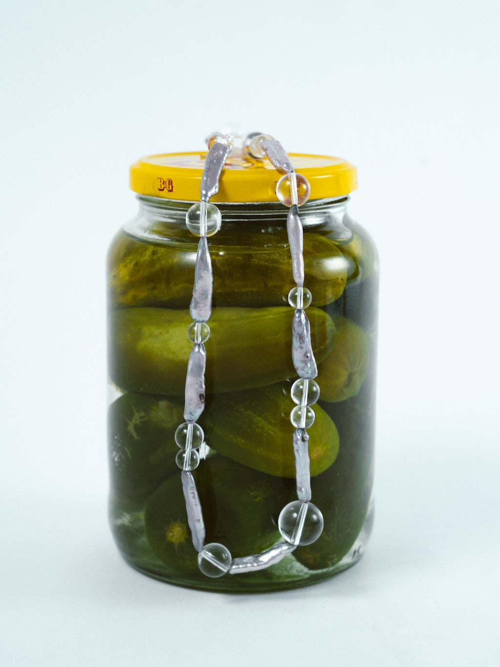 Purple Biwa Pearl Necklace