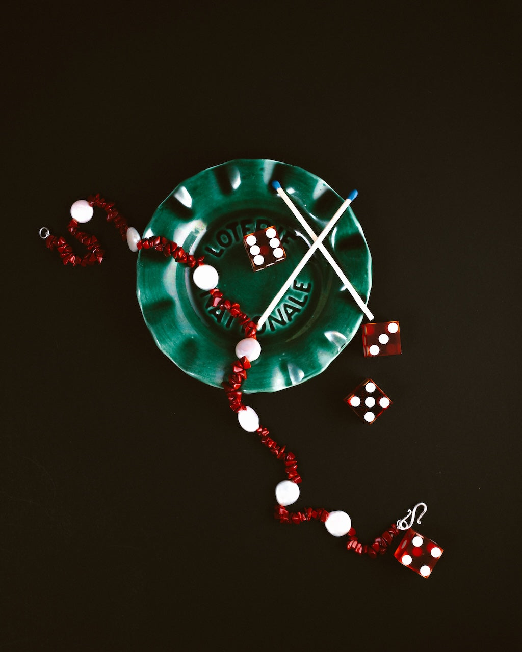 Red Coral & Pearl Necklace