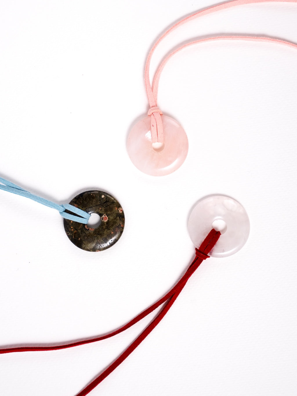 Pink Pink Disk Necklace