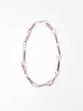 Purple Biwa Pearl Necklace