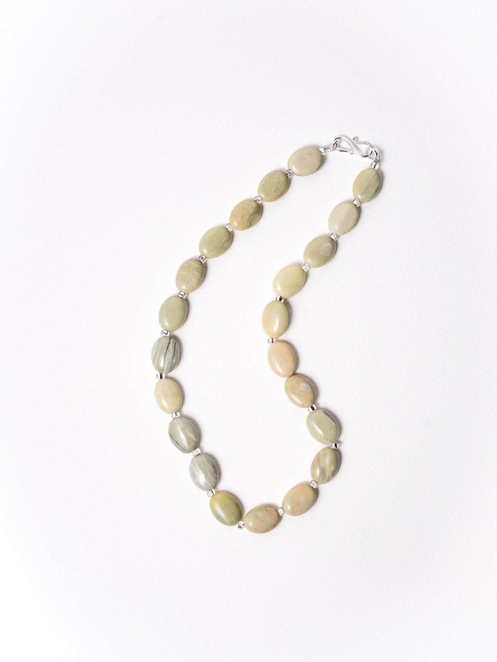 Butter Jade & Mirror Necklace