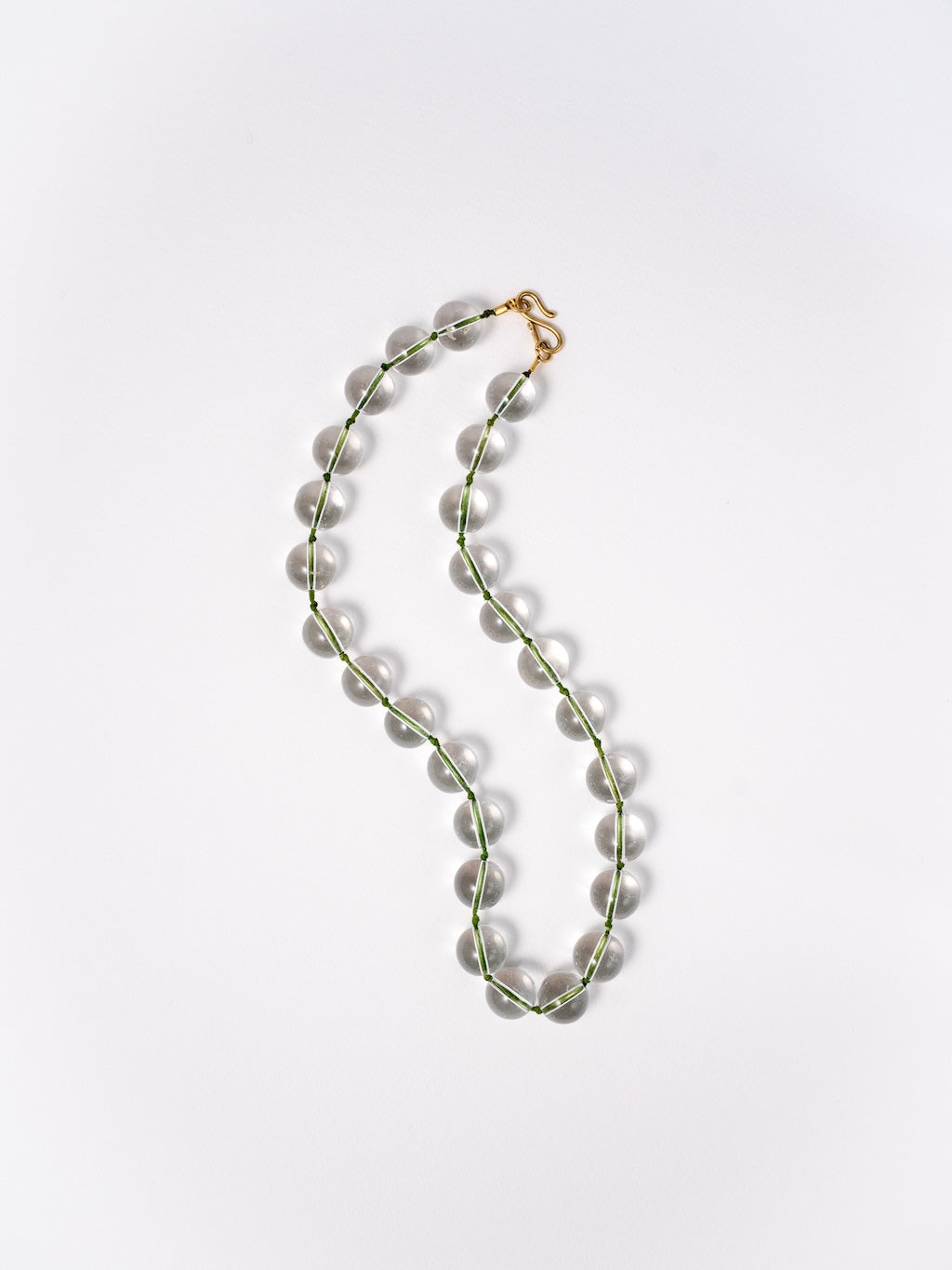 Quartz Crystal & Silk Necklace