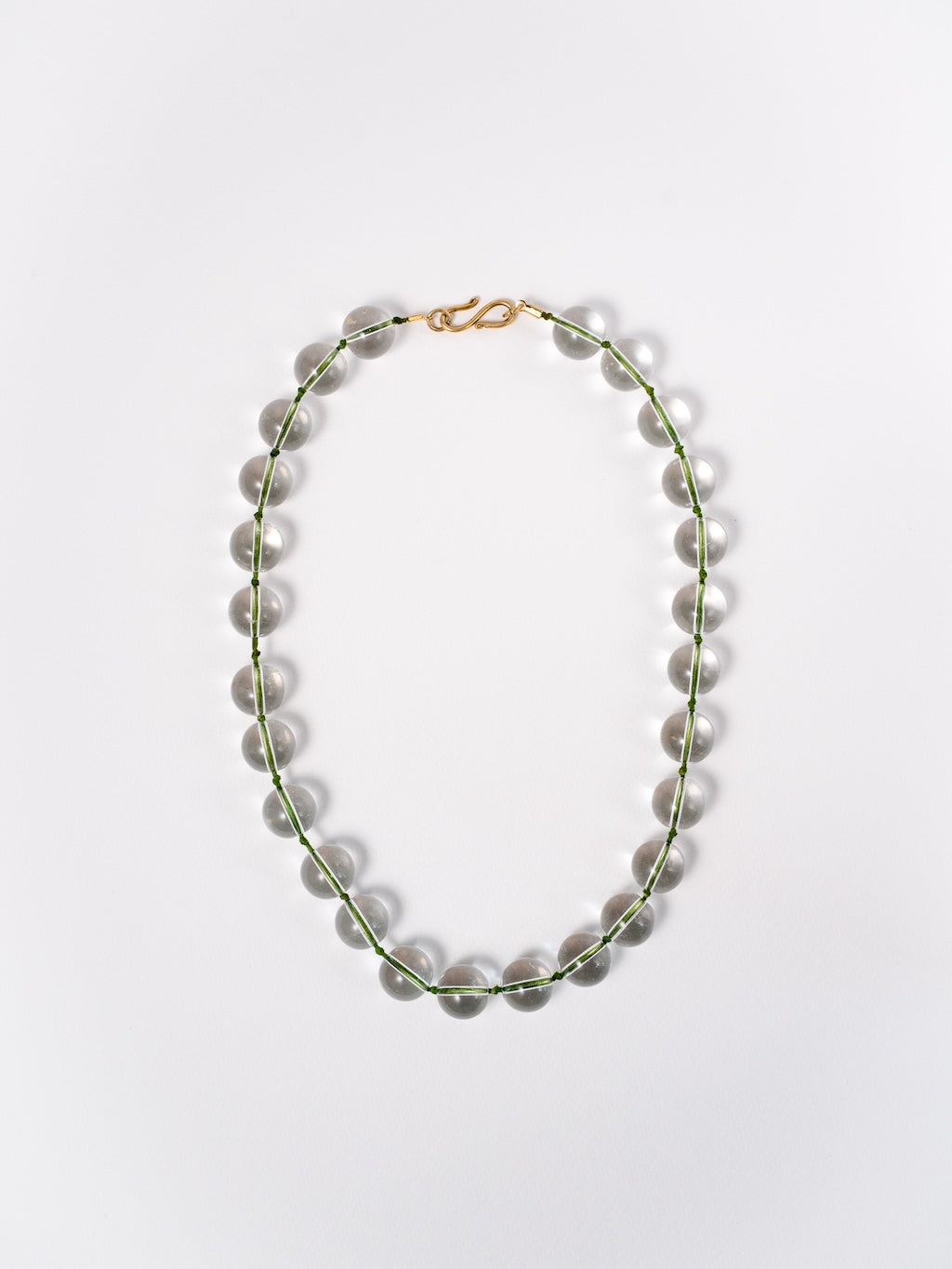 Quartz Crystal & Silk Necklace